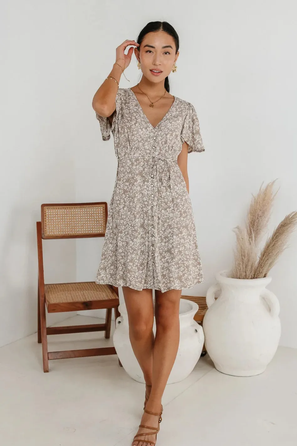 Bohme Abbie Floral Mini Dress in