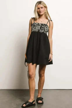 Bohme Abstract Embroidered Mini Dress in - FINAL SALE