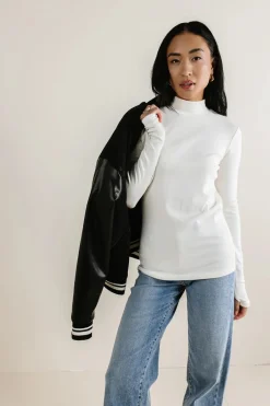 Bohme Alani Mock Neck Top in