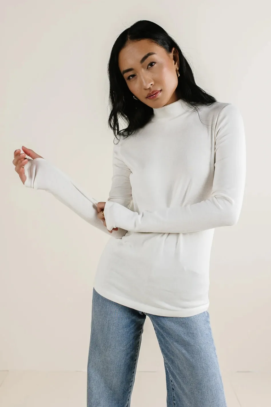 Bohme Alani Mock Neck Top in