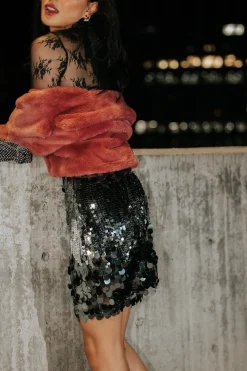 Bohme Alessia Sequin Mini Skirt