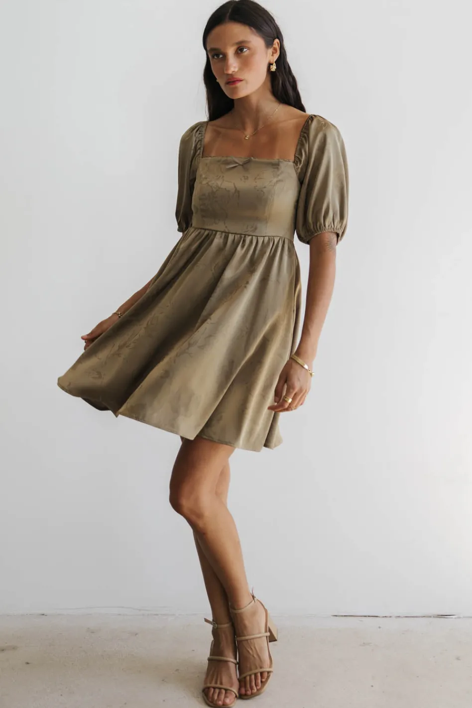 Bohme Alexis Satin Mini Dress in