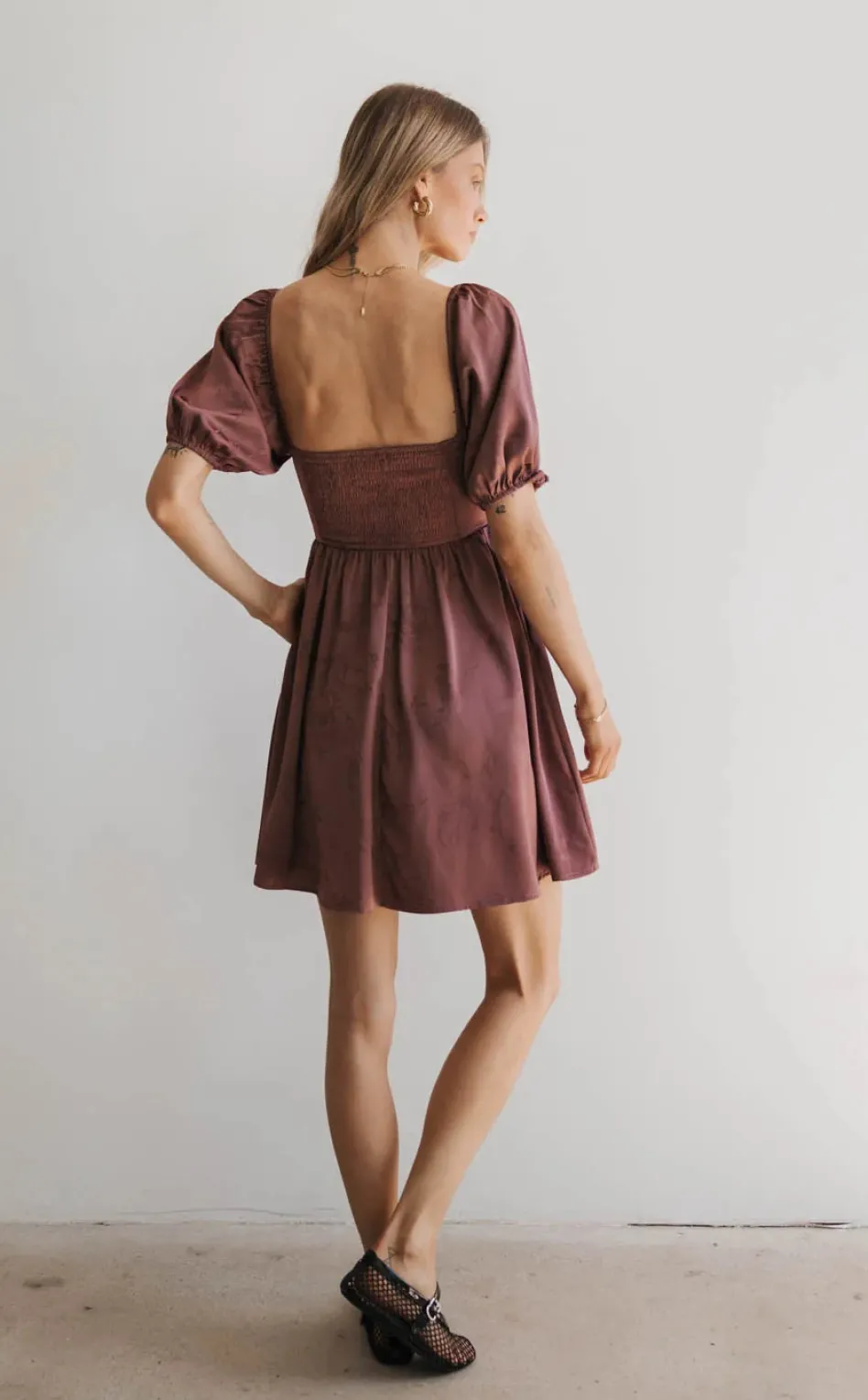Bohme Alexis Satin Mini Dress in