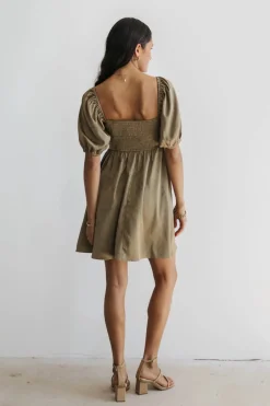 Bohme Alexis Satin Mini Dress in