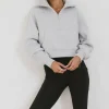 Bohme Alyssa Half Zip in Heather Grey