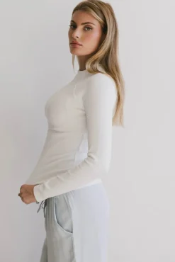 Bohme Amaya Mock Neck Top in