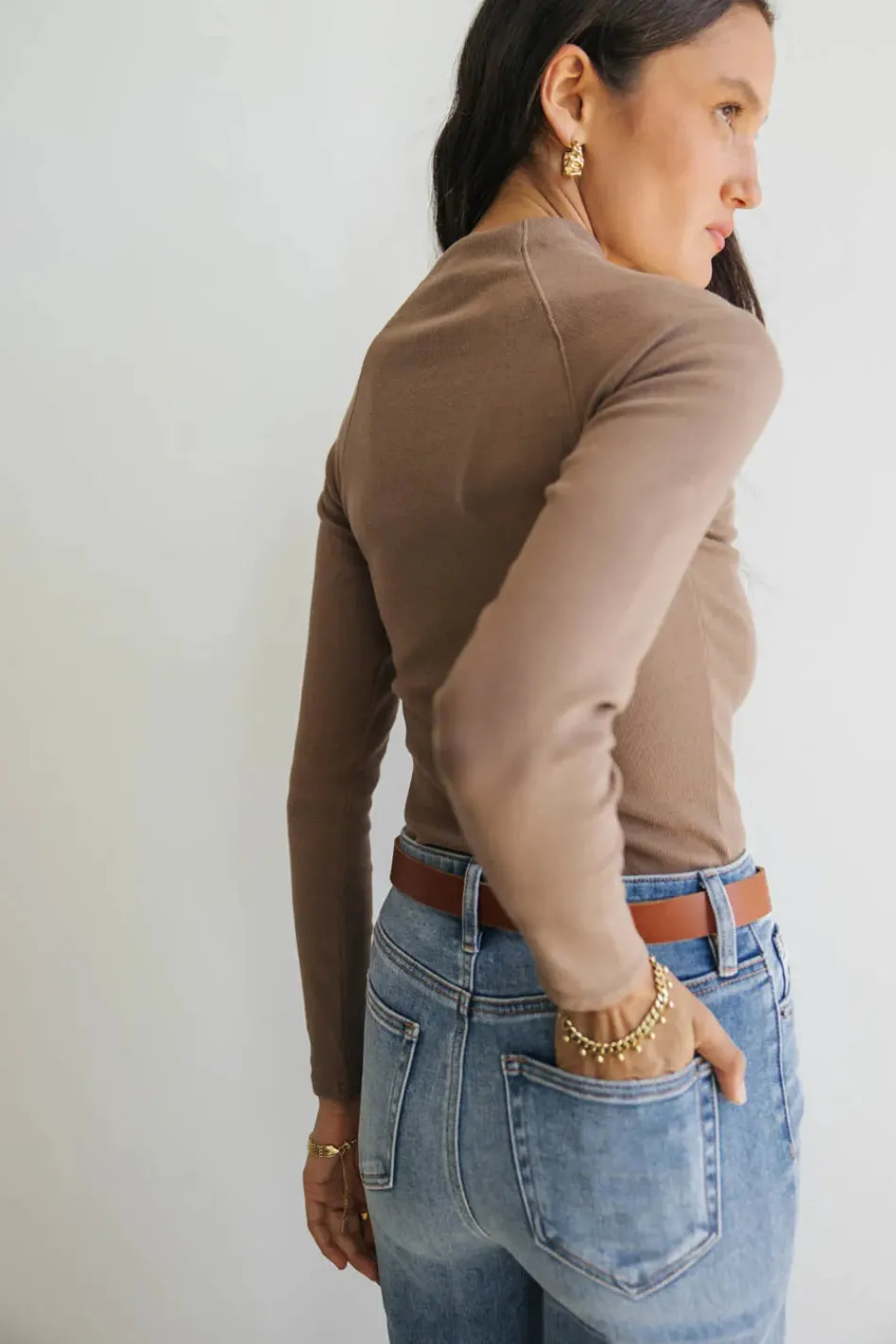 Bohme Amaya Mock Neck Top in
