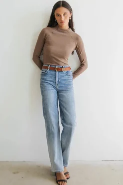 Bohme Amaya Mock Neck Top in