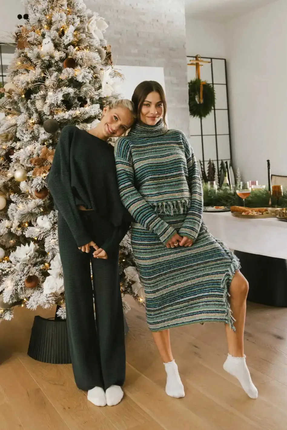 Bohme Amelia Striped Knit Skirt