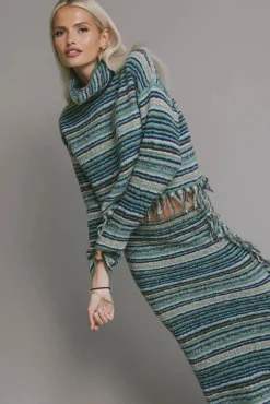 Bohme Amelia Striped Knit Sweater