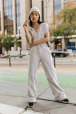 Bohme Amy Cropped Sleeveless Hoodie in - FINAL SALE