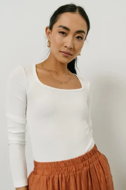 Bohme Amy Square Neck Bodysuit in