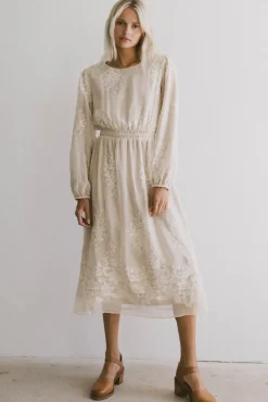 Bohme Andee Embroidered Midi Dress in