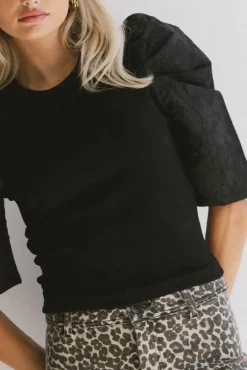 Bohme Andrea Mixed Media Top in