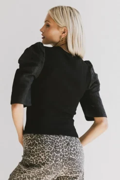 Bohme Andrea Mixed Media Top in