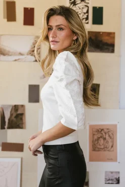 Bohme Andrea Mixed Media Top in