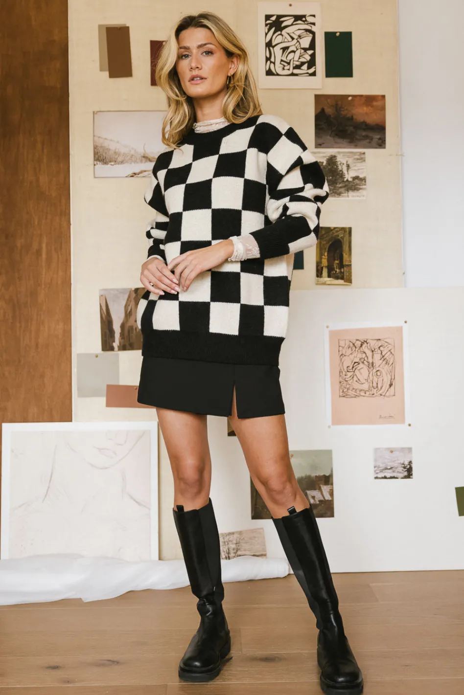 Bohme Angela Checkered Sweater in