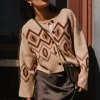Bohme Angelica Geometric Cardigan in