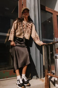 Bohme Angelica Geometric Cardigan in