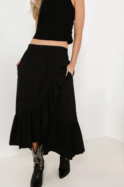 Bohme Arabella Maxi Skirt in Black