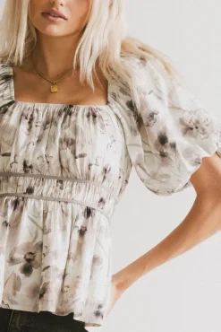 Bohme Arden Floral Tie Blouse