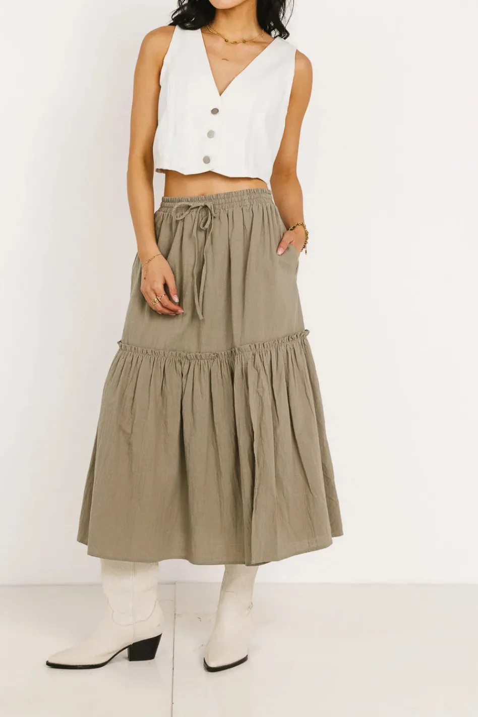 Bohme Aspen Midi Skirt in
