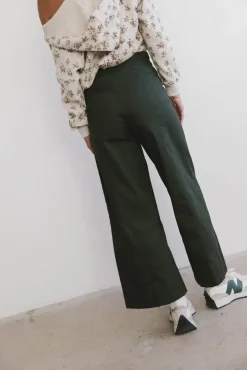 Bohme Aspen Wide Leg Pants in Hunter Green