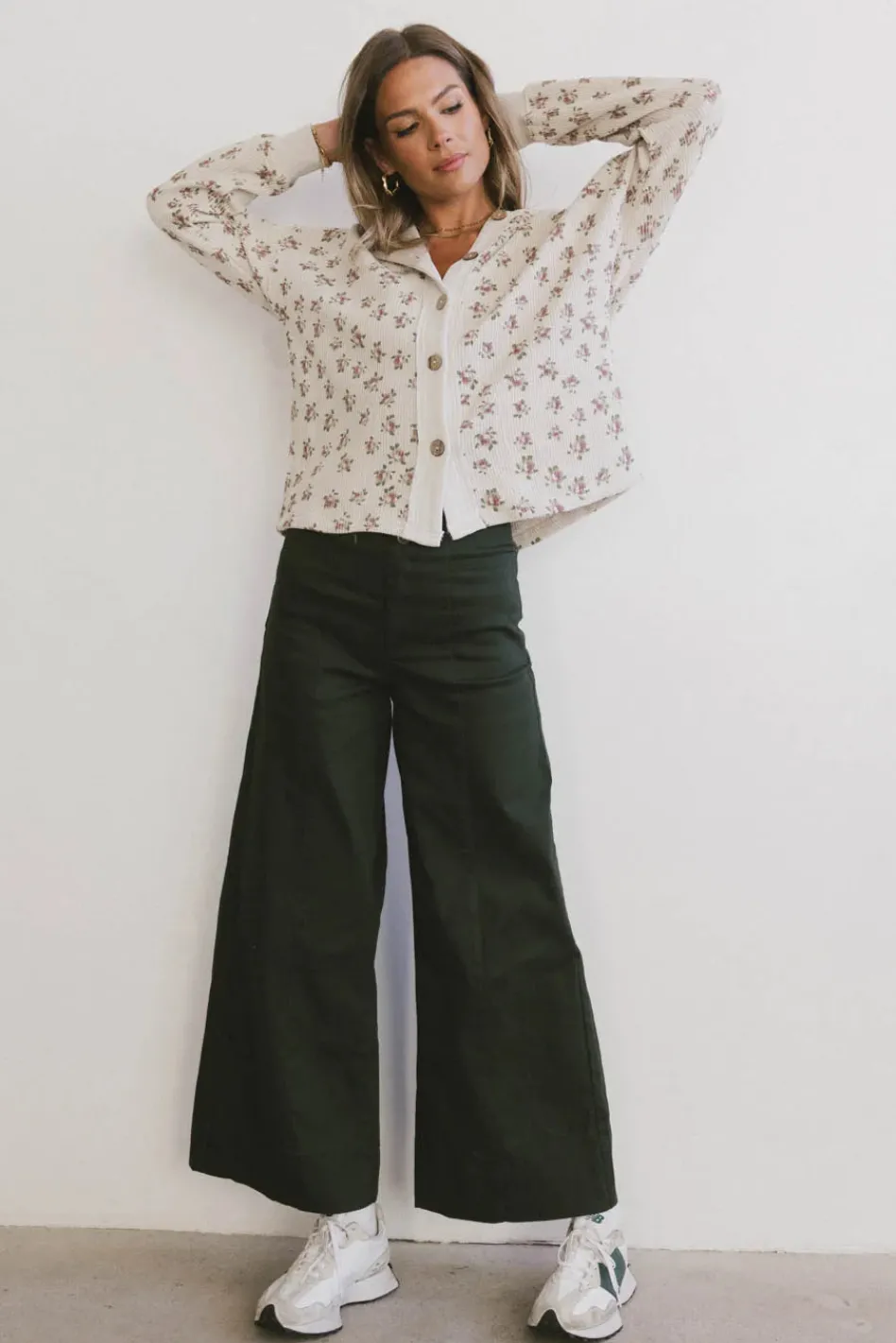 Bohme Aspen Wide Leg Pants in Hunter Green