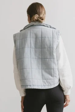 Bohme Audren Quilted Denim Vest