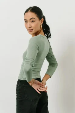 Bohme Audrey Ribbed Top in - FINAL SALE