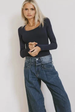Bohme Audrey Ribbed Top in