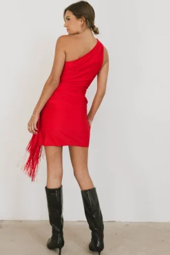 Bohme Audria Fringe Mini Dress in