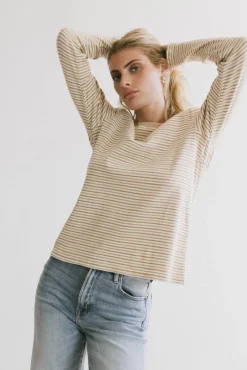 Bohme August Striped Ribbed Top