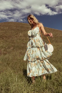 Bohme Ava Floral Midi Dress in - FINAL SALE