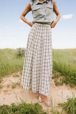 Bohme Avril Plaid Maxi Skirt