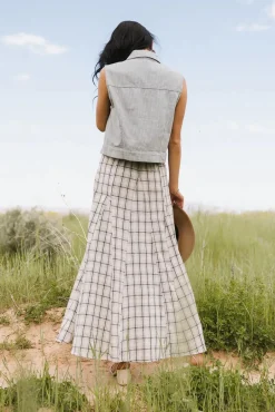 Bohme Avril Plaid Maxi Skirt