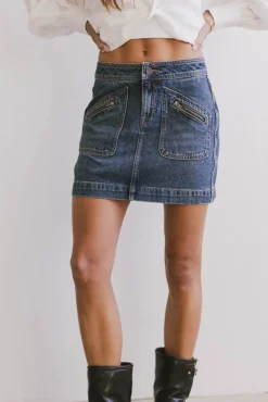Bohme Bandri Denim Mini Skirt