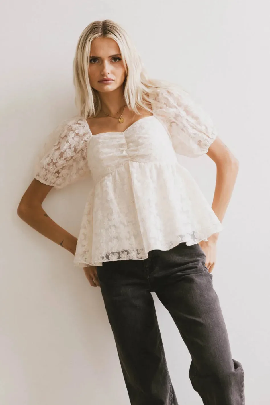 Bohme Baylinn Floral Peplum Top