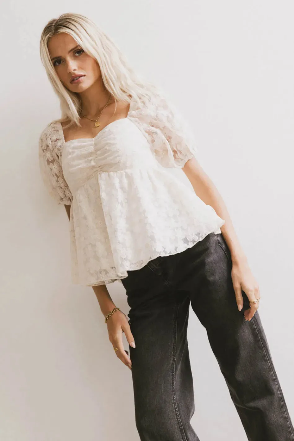 Bohme Baylinn Floral Peplum Top