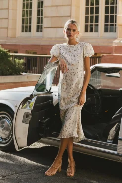 Bohme Beem Floral Midi Dress