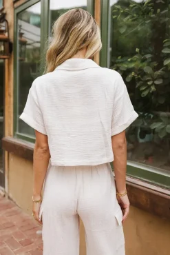 Bohme Benji Cotton Gauze Top in - FINAL SALE
