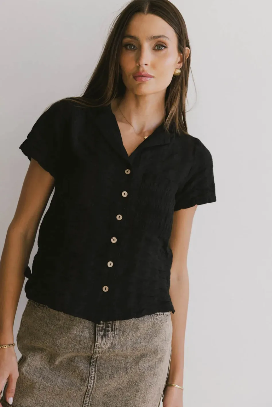 Bohme Berenice Textured Button Up in