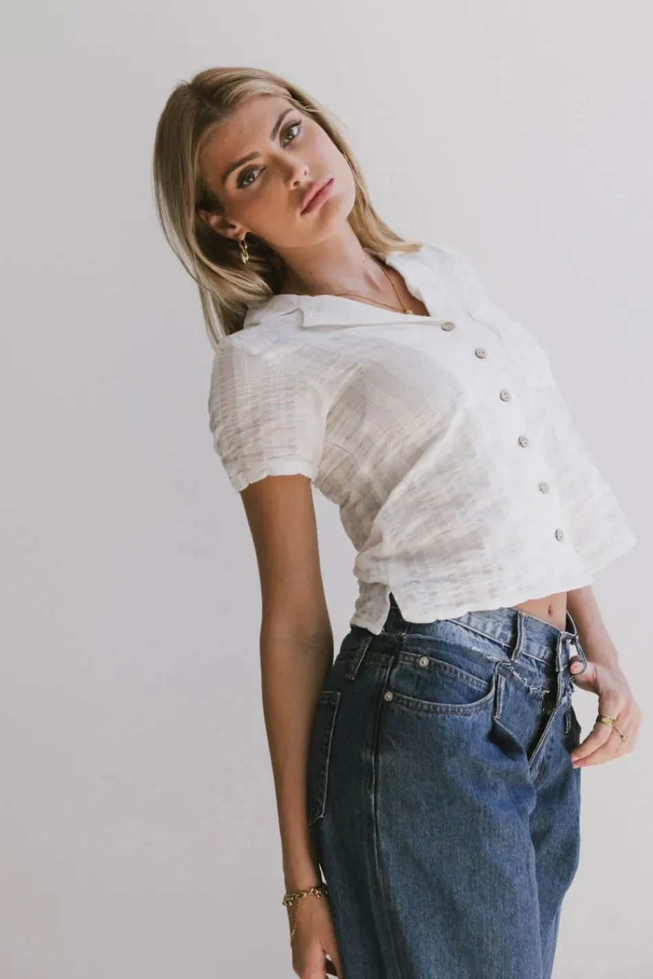 Bohme Berenice Textured Button Up in