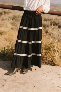 Bohme Betsie Lace Trim Maxi Skirt