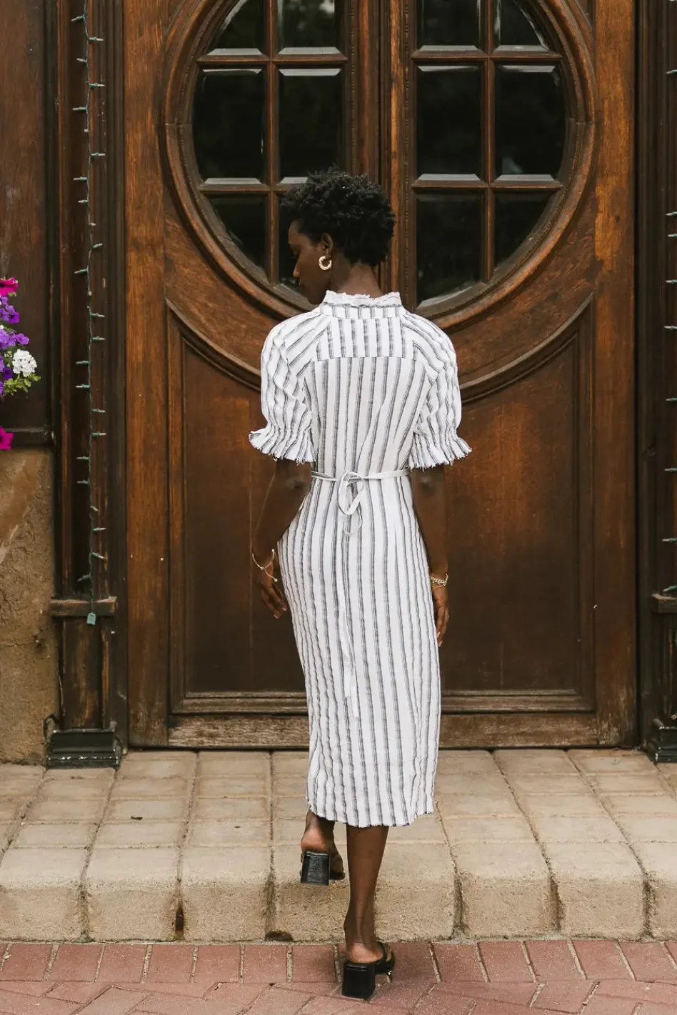 Bohme Bextor Striped Midi Dress