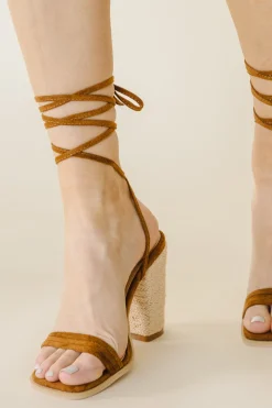 Bohme Bianca Lace Up Heels in - FINAL SALE