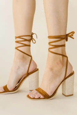 Bohme Bianca Lace Up Heels in - FINAL SALE
