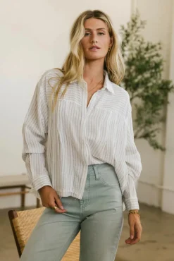 Bohme Bret Striped Button Up