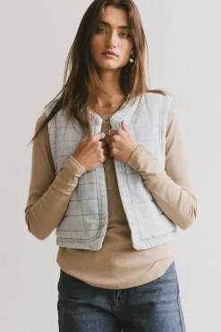 Bohme Brodie Quilted Denim Vest