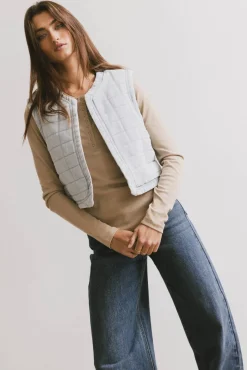 Bohme Brodie Quilted Denim Vest